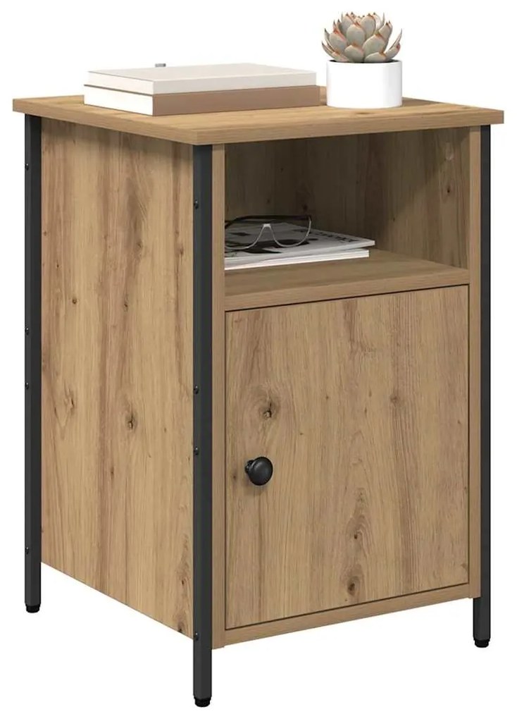 vidaXL Κομοδίνο 2 pcs Artisan Oak 40 x 42 x 60 εκ. Επεξεργασμένο ξύλο