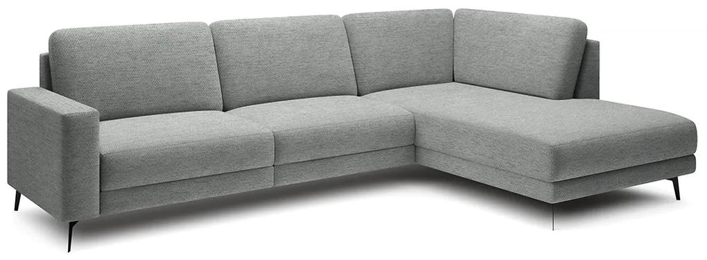 Γωνιακός Καναπές κρεβάτι ELENTIO, με αποθηκευτικό χώρο, γκρί 284x83x219cm-Δεξιά γωνία-BOG8674