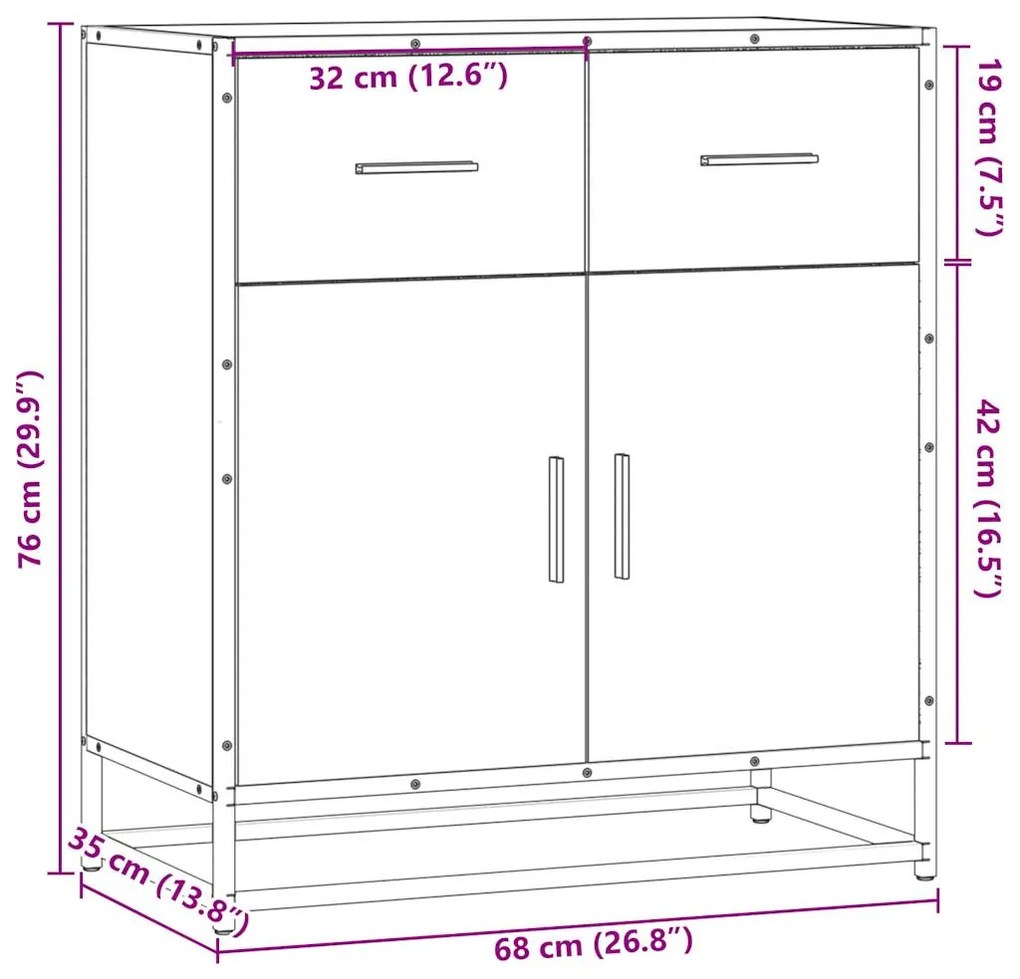 ΣΥΡΤΑΡΙΕΡΑ ΜΑΥΡΟ 68X35X76 CM ΚΑΤΑΣΚΕΥΑΣΜΕΝΟ ΞΥΛΟ 848979