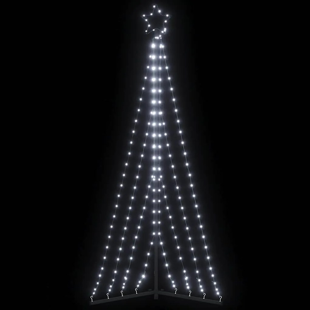 vidaXL Χριστουγεννιάτικο δέντρο LED 339 LED Ψυχρό Λευκό 182 εκ.