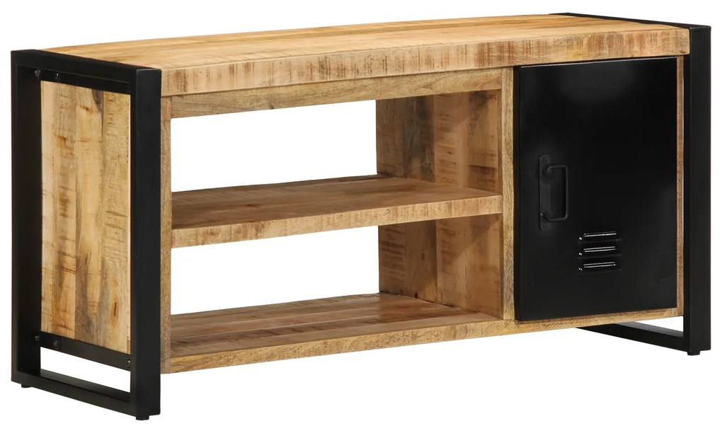 vidaXL Παγκάκι Παπουτσιών 100x40x50 εκ. Μασίφ Ξύλο Μάνγκο