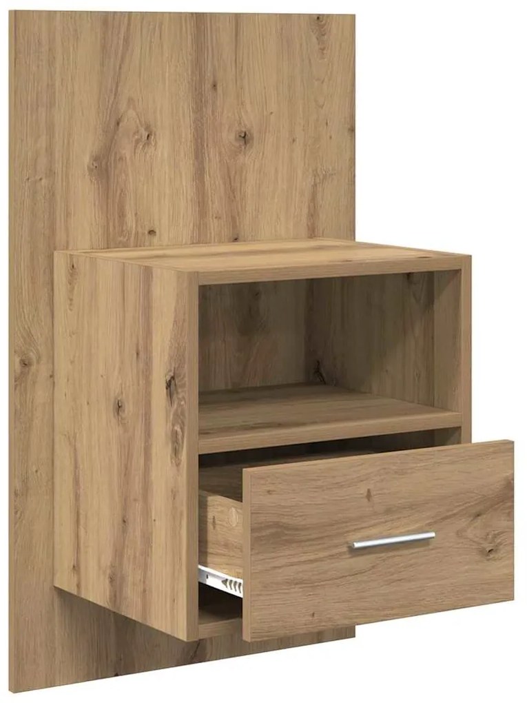 vidaXL Ντουλάπι κρεβατιού 2 pcs artisan δρυς 48.5 x 32.5 x 80 εκ