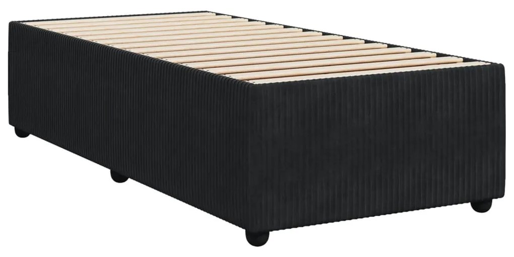 ΚΡΕΒΑΤΙ BOXSPRING ΜΕ ΣΤΡΩΜΑ ΜΑΥΡΟ 100X200 ΕΚ. ΒΕΛΟΥΔΙΝΟ 3287664