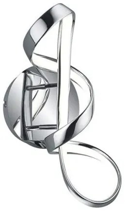 Απλίκα Φωτιστικό Τοίχου LED 18W 4000K Χρωμίου Perugia Trio Lighting-R27091106-Χρώμιο R27091106