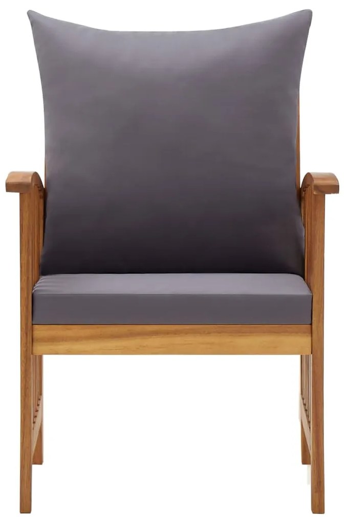 vidaXL Καρέκλες Κήπου 2 τεμ. από Μασίφ Ξύλο Ακακίας με Μαξιλάρια