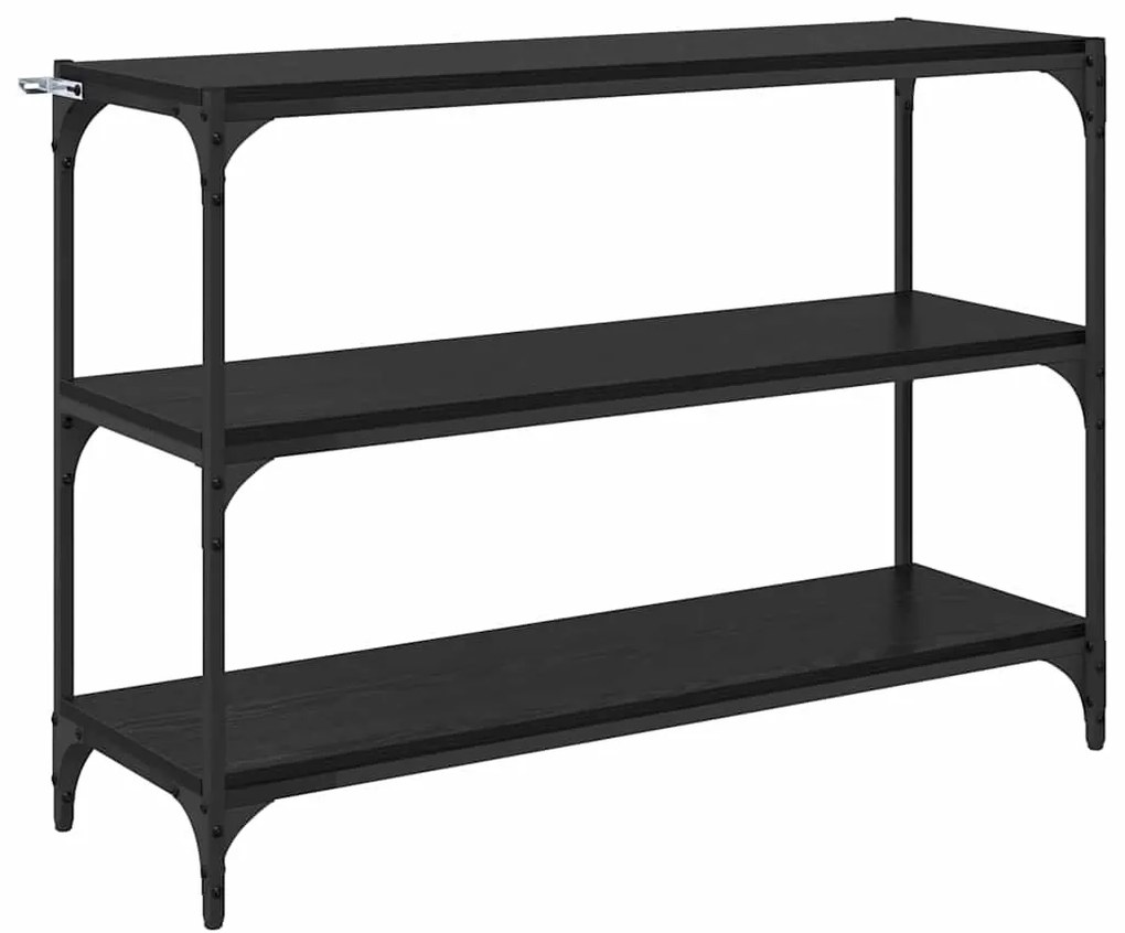 vidaXL Βιβλιοθήκη Μαύρη δρυς 100 x 33 x 71 εκ Επεξεργασμένο ξύλο