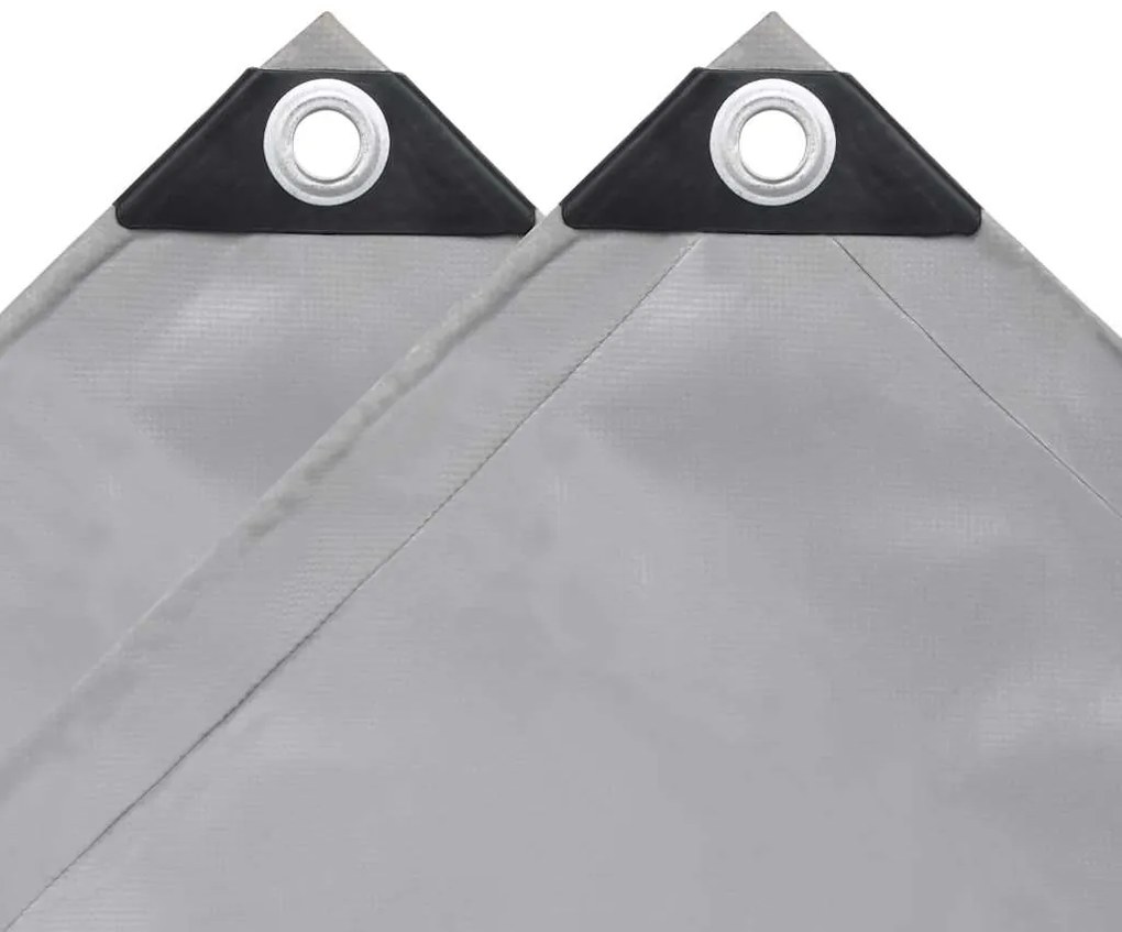 vidaXL Μουσαμάς Γκρι 1,5 x 20 μ. 650 γρ./μ.²