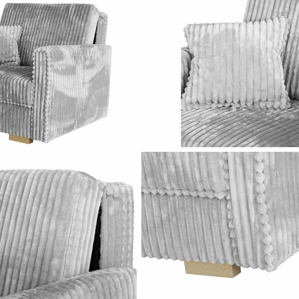 Καναπές κρεβάτι Columbus 206, Αποθηκευτικός χώρος, 85x133x98cm, 57 kg, Πόδια: Ξύλο | Epipla1.gr
