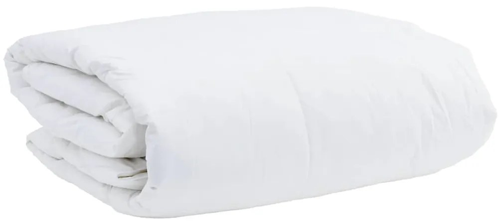 vidaXL Σετ Κουβέρτας με μαξιλάρι 2 pcs Λευκό 135 x 200 cm Πούπουλο