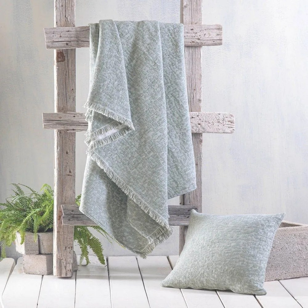 Ριχτάρι Kober Grey Ρυθμός Τετραθέσιο 180x330cm Chenille,Cotton,Polyester