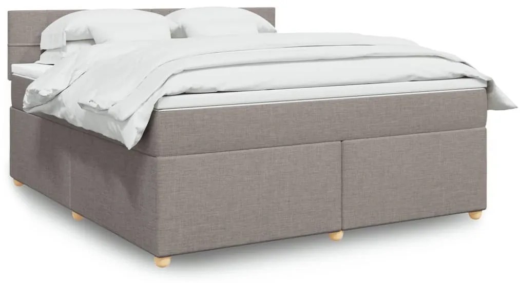 ΚΡΕΒΑΤΙ BOXSPRING ΜΕ ΣΤΡΩΜΑ TAUPE 180X200 ΕΚ. ΥΦΑΣΜΑΤΙΝΟ 3286763