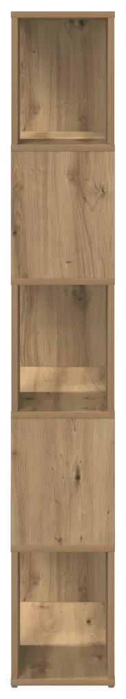 vidaXL Βιβλιοθήκη Δρυς Καλλιτέχνη Μοριοσανίδα 60 x 24 x 155 εκ.