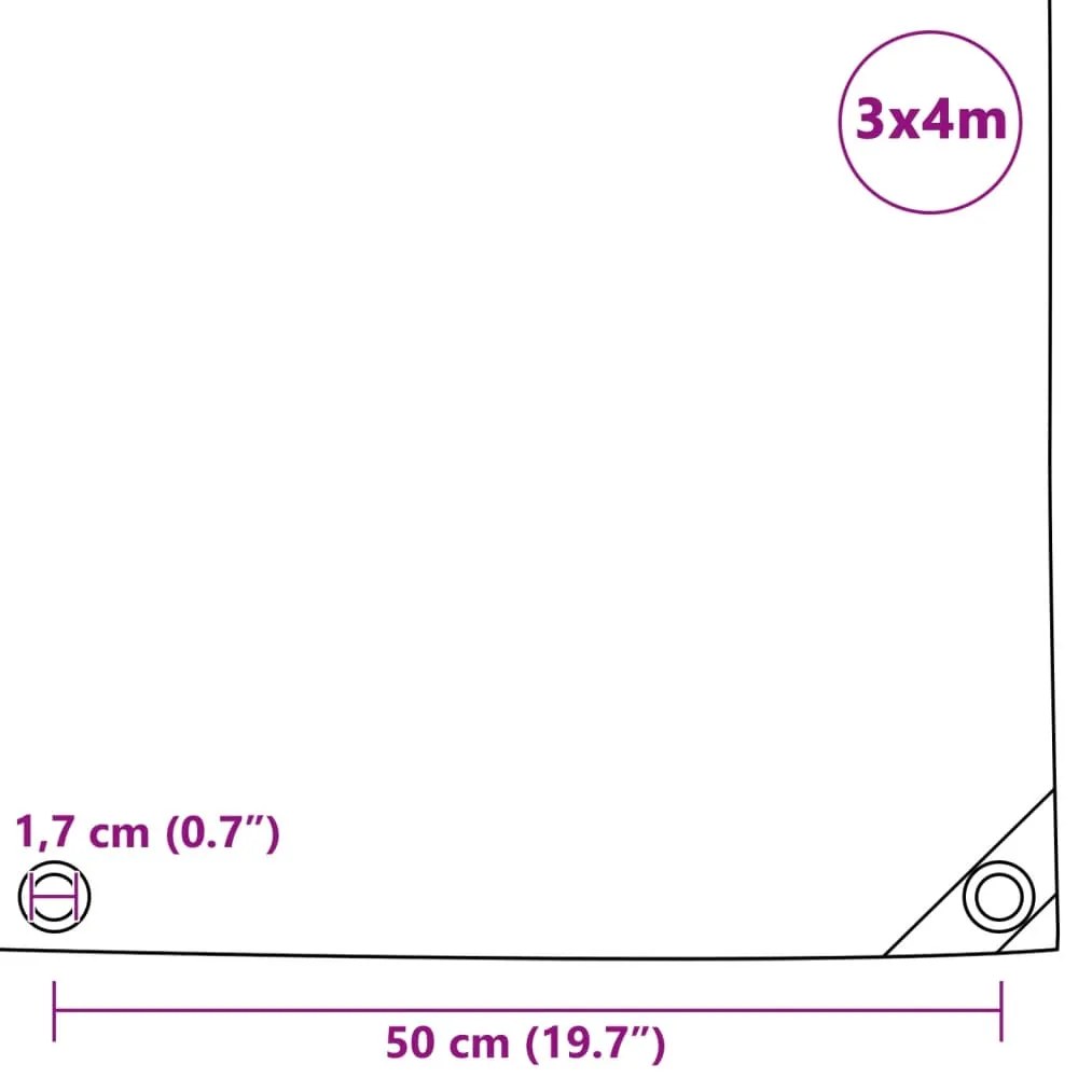 Μουσαμάς 650 γρ./μ.² Πράσινος 3 x 4 μ. - Πράσινο