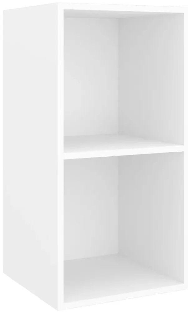 vidaXL Έπιπλο Τηλεόρασης Κρεμαστό Λευκό 37x37x72 εκ. από Επεξ. Ξύλο