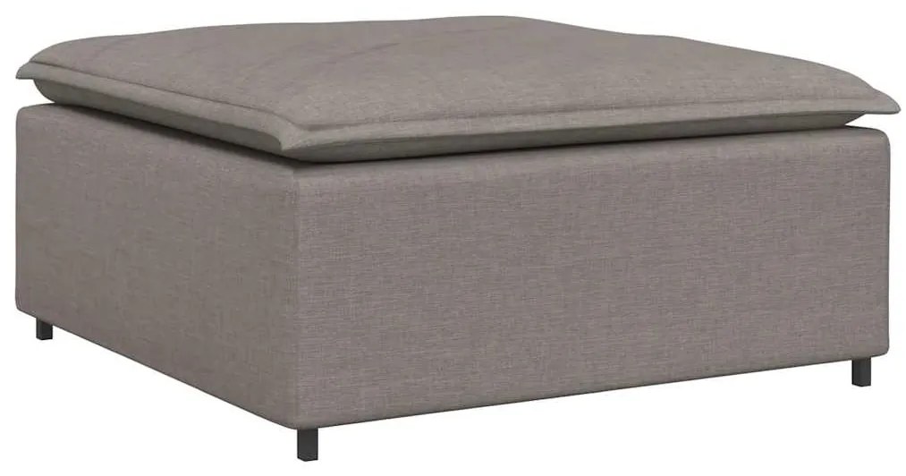 vidaXL Υποπόδιο Καναπέ-Μεταλλικό Χρώμα Μπεζ 100x100x48 εκ.