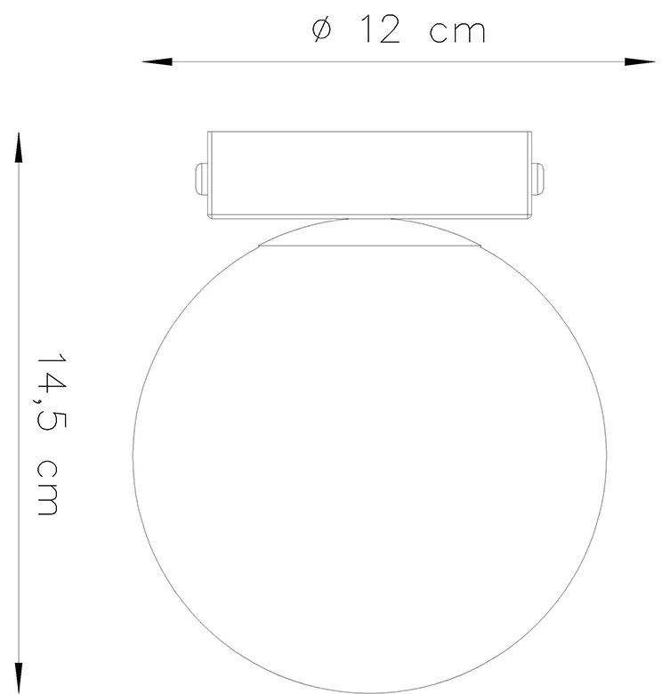 Sollux Φωτιστικό οροφής Yoli 1,χάλυβας/γυαλί,1xG9/12w,λευκό