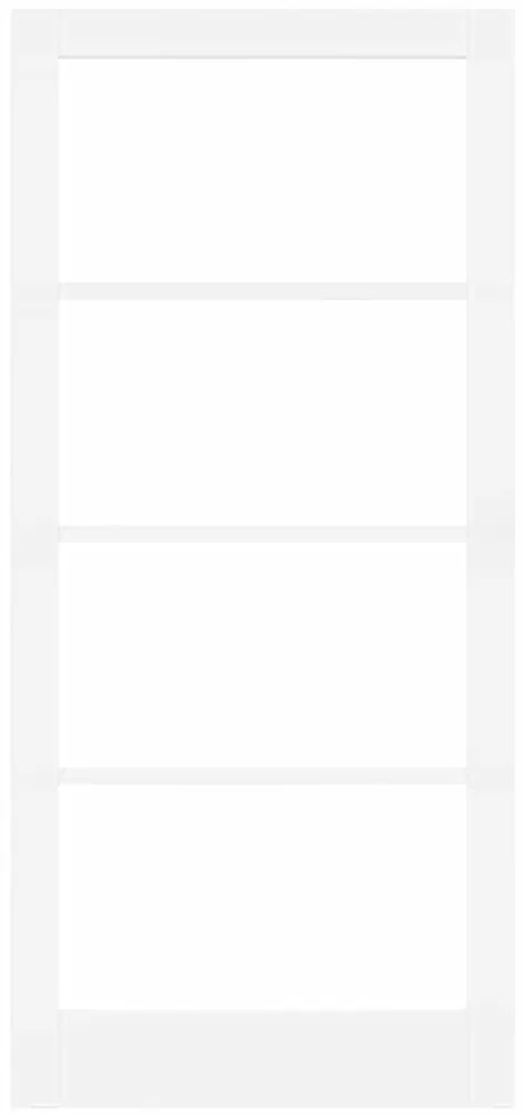 vidaXL Εσωτερική Πόρτα με Γυαλί Λευκό 93 x 202 cm