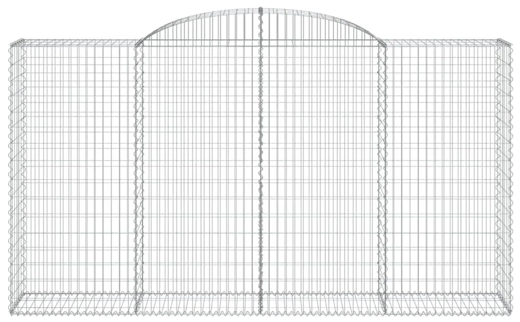 vidaXL Συρματοκιβώτια Τοξωτά 12 τεμ. 300x50x160/180 εκ. Γαλβαν. Ατσάλι