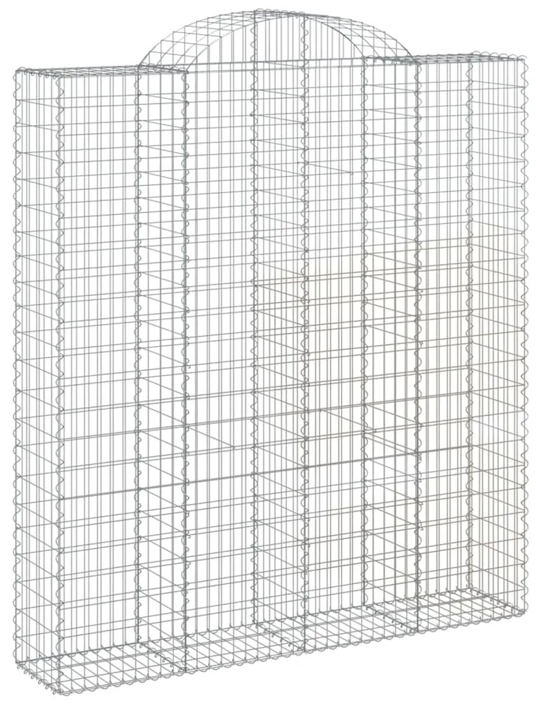 vidaXL Συρματοκιβώτια Τοξωτά 11 τεμ. 200x50x220/240 εκ. Γαλβαν. Ατσάλι