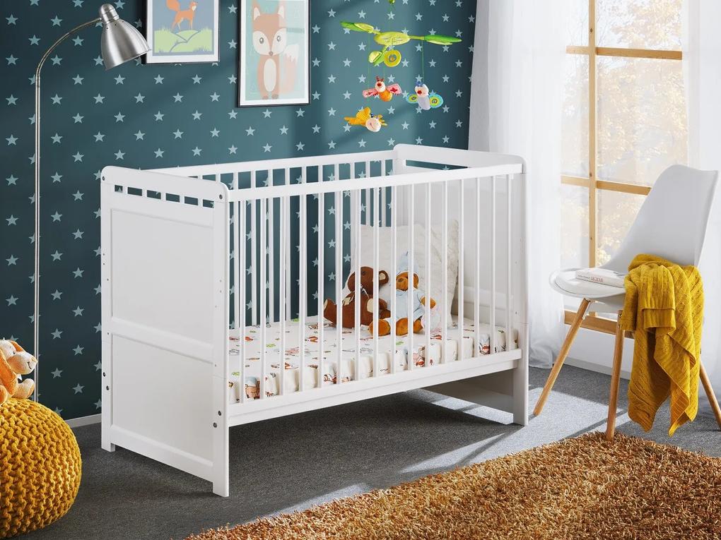 Κρεβατάκι μωρού Davis 168, 60x120, 90cm, Τάβλες για Κρεβάτι, Δεν ρυθμίζεται, Ρυθμιζόμενο ύψος ύπνου, Άσπρο