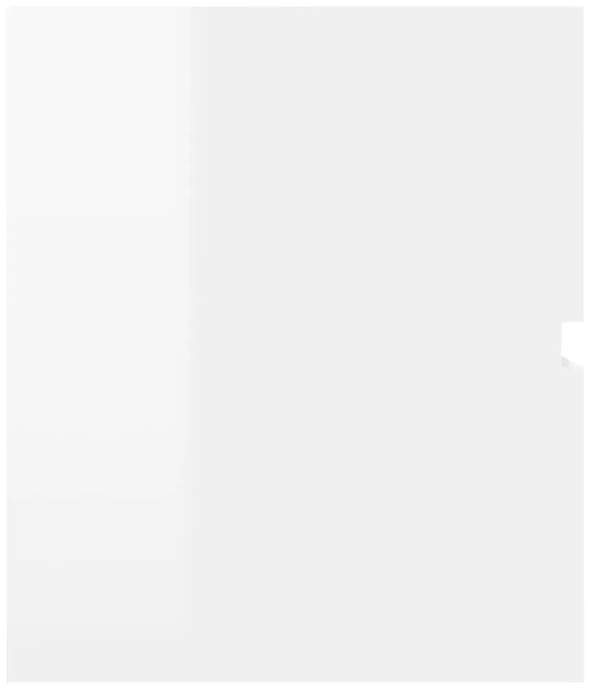 Ντουλάπι Νιπτήρα Γυαλιστερό Λευκό 100x38,5x45εκ. από Επεξ. Ξύλο - Λευκό