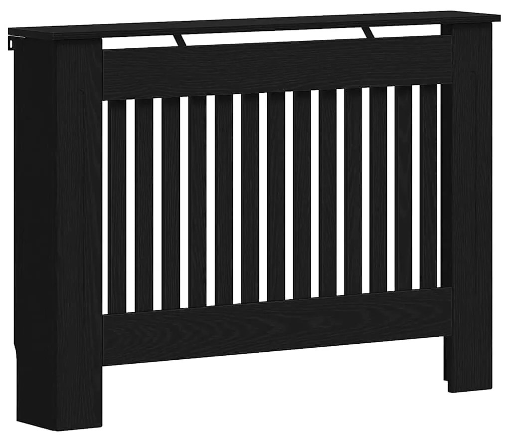 vidaXL Καπάκι Καλοριφέρ Μαύρη Οξυά 112 x 19 x 81,5 cm