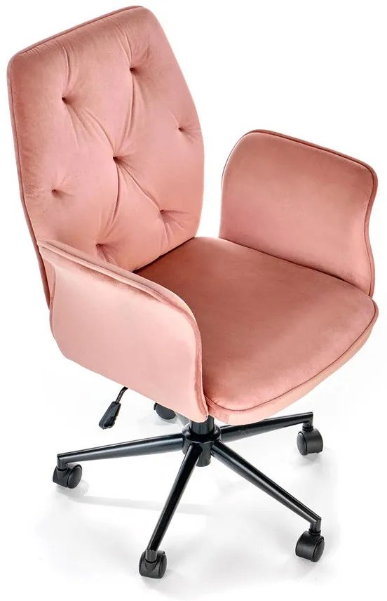 ΚΑΡΕΚΛΑ ΓΡΑΦΕΙΟΥ ROSE ΓΚΡΙ 65x63x90-100cm