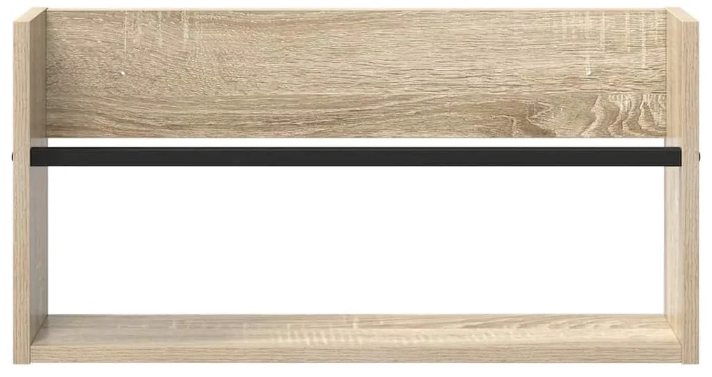vidaXL Ράφι Περιοδικών Δρύς Sonoma 60 x 12 x 30 εκ Επεξεργασμένο ξύλο