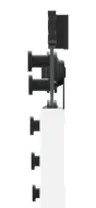 vidaXL Συρόμενη Πόρτα με Σετ Εξαρτημάτων Λευκή 78x232 εκ Συμπαγές Ξύλο Πεύκο