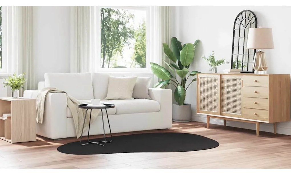vidaXL Χαλί Μαύρο 140 x 200 cm Πολυεστέρας