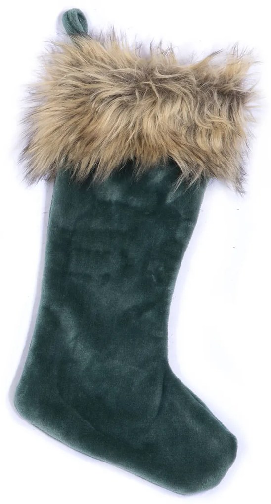Χριστουγεννιάτικη Κάλτσα (16x27) Nef-Nef Homeware Tinsel Green
