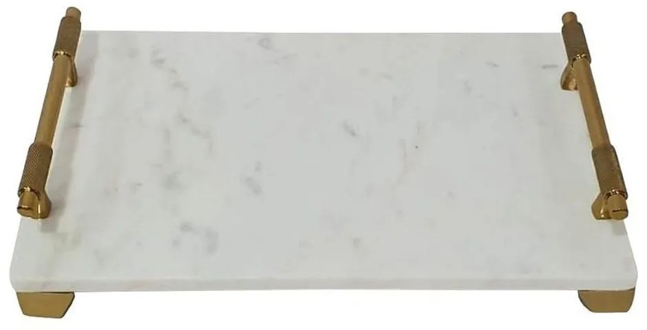 Δίσκος Σερβιρίσματος Με Λαβές GET404 48x25x8cm White Espiel Μάρμαρο