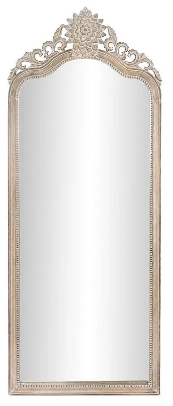Τοίχο καθρέφτη DKD Home Decor 68 x 3,5 x 175 cm 70 x 3,5 x 180 cm Κρυστάλλινο Φυσικό Λευκό Ξύλο από Μάνγκο Μαρινάτος