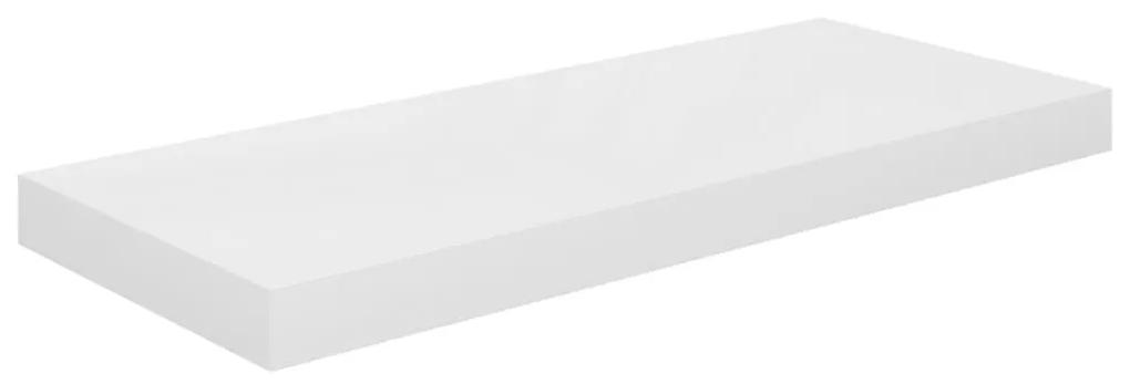 Ράφια Τοίχου Γυαλιστερά Άσπρα 2 Τεμάχια 60x23,5x3,8 εκ. MDF - Λευκό