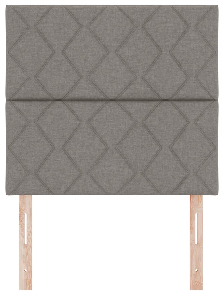 vidaXL Υφασμάτινο Κεφαλάρι Geometric με κεφαλάρι Taupe 100 cm ύφασμα