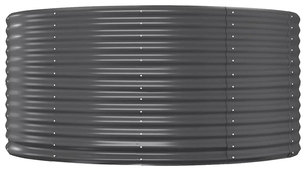 vidaXL Ζαρντινιέρα Ανθρακί 140x140x68εκ Γαλβανισμένος χάλυβας