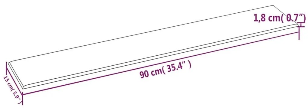 Πάνελ Τοίχου 12 τεμ. Ανοιχτό Γκρι 90 x 15 εκ. 1,62 μ² Βελούδινα - Γκρι