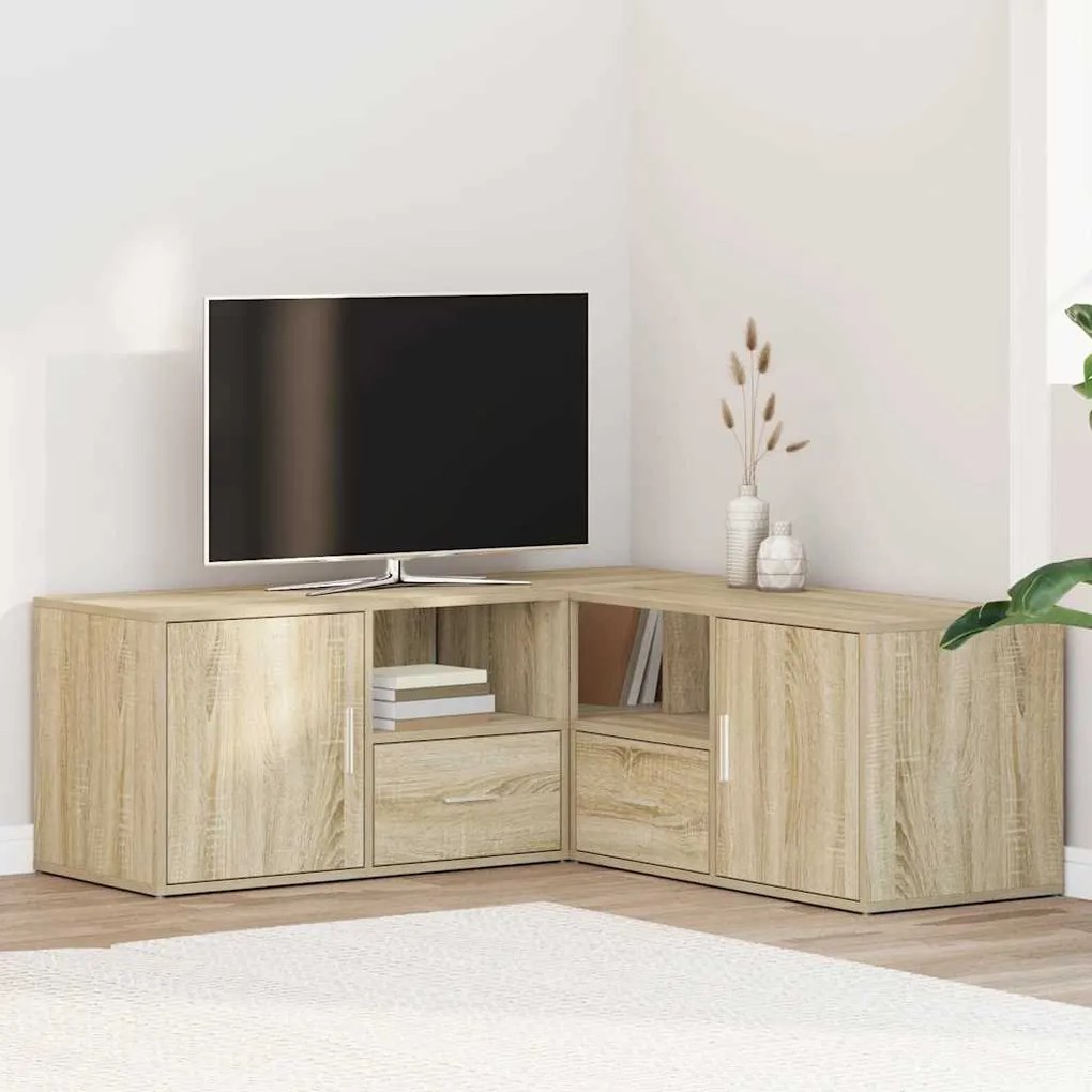 vidaXL Ντουλάπι Γωνιακό Sonoma Δρυς 200x40x45 εκ. Επεξεργασμένο Ξύλο