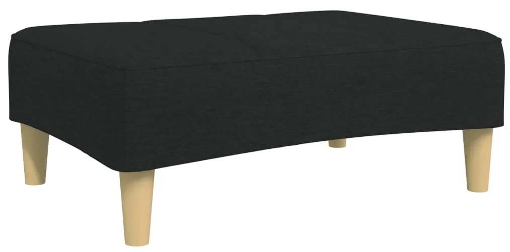 vidaXL Υποπόδιο Μαύρο 77x55x31 εκ. Υφασμάτινο