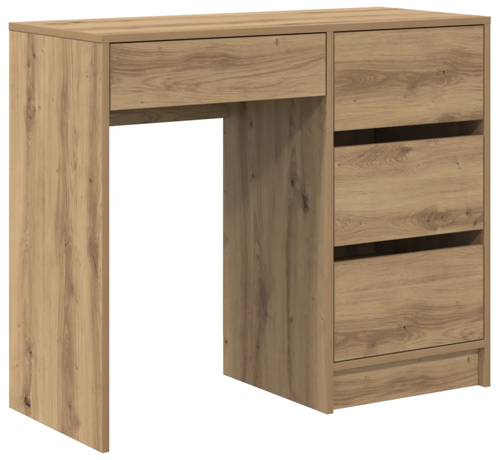 vidaXL Γραφείο artisan δρυς 90 x 37.5 x 75 εκ Επεξεργασμένο ξύλο
