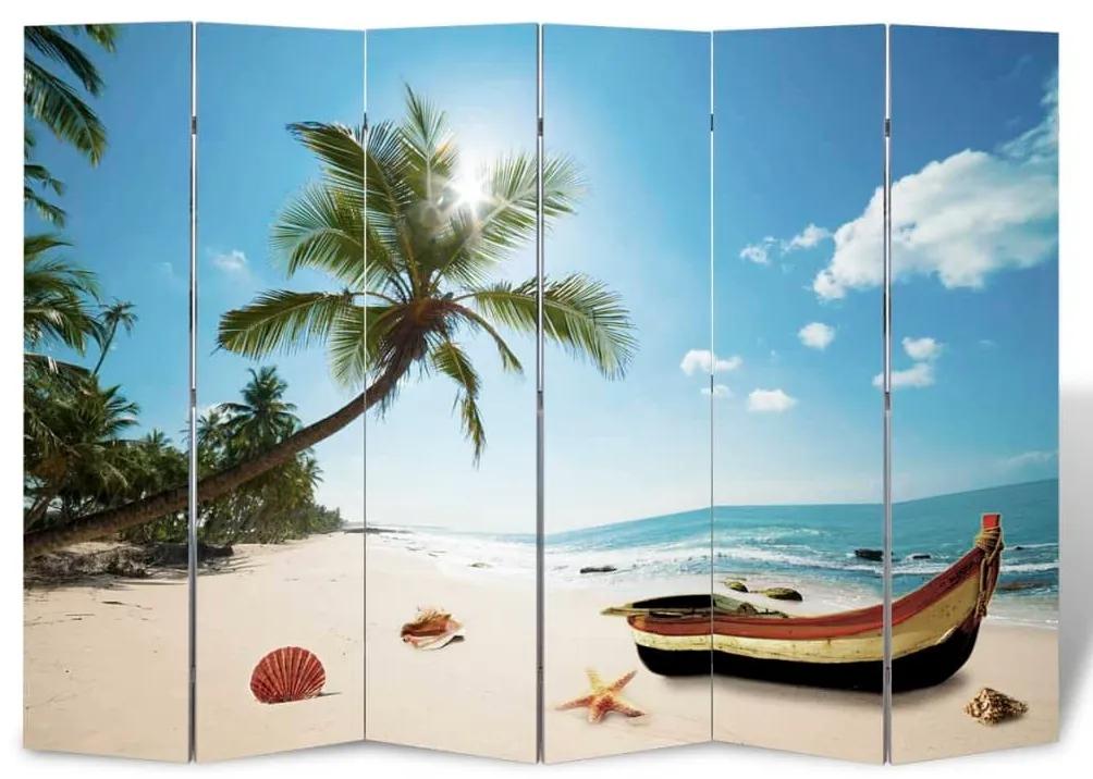 Διαχωριστικό Δωματίου Πτυσσόμενο Παραλία 217 x 170 εκ. - Πολύχρωμο