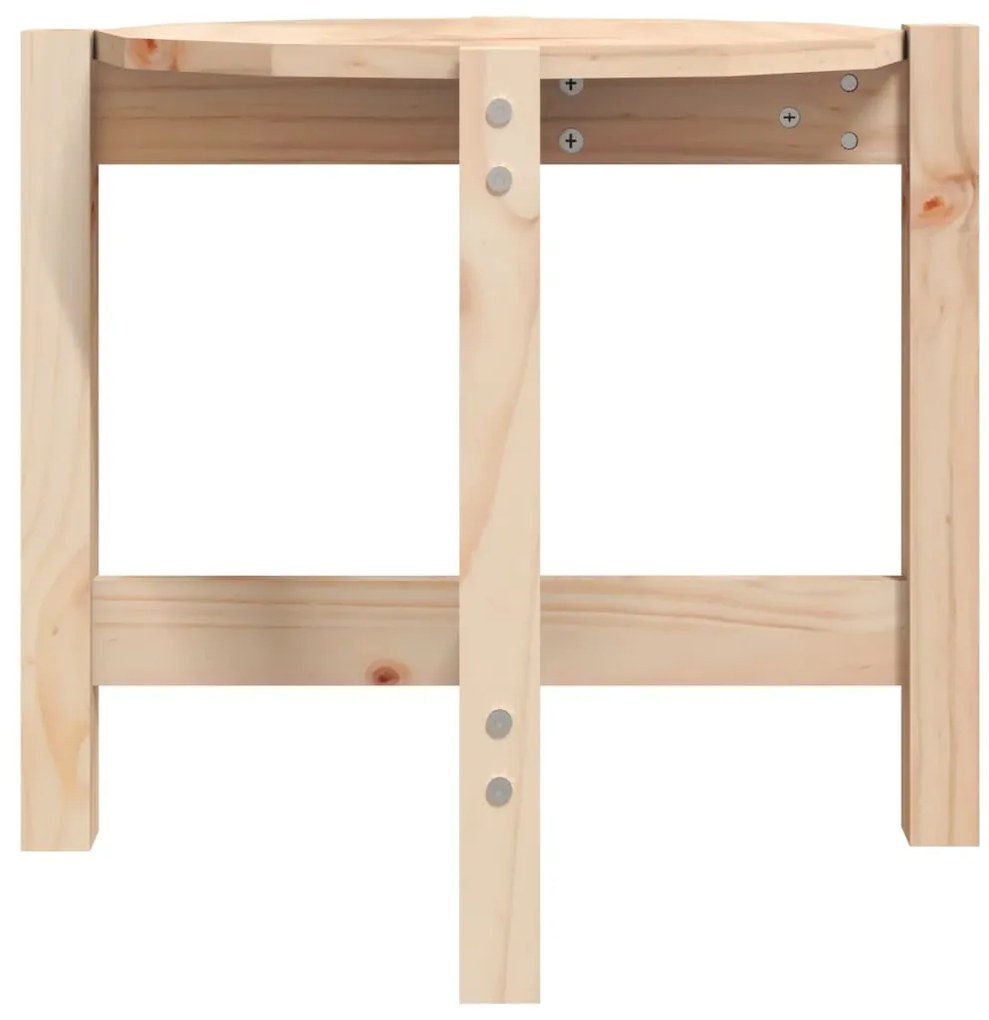 vidaXL Τραπεζάκι Σαλονιού Ø 52,5x45 εκ. από Μασίφ Ξύλο Πεύκου