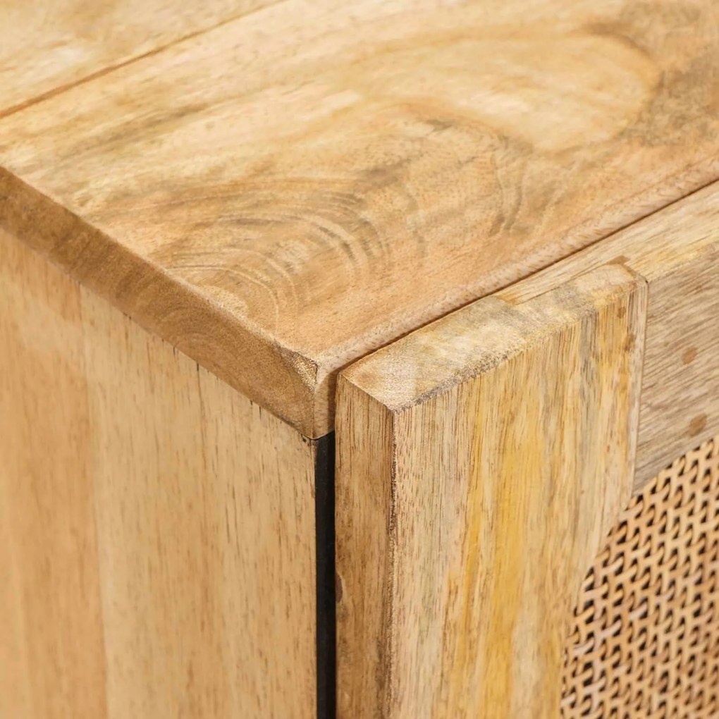 vidaXL Πλαϊνό γραφείο 2 pcs Καφέ 60 x 33 x 75 cm Στερεό ξύλο μάνγκο