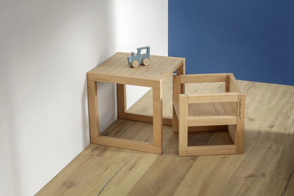 Cubotto Premium Τραπεζακι Montessori Μπεζ 39x39x39cm
