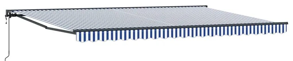 vidaXL Σκηνίτσα Αναδιπλούμενη Μπλε και άσπρο 500x300 εκ. ύφασμα