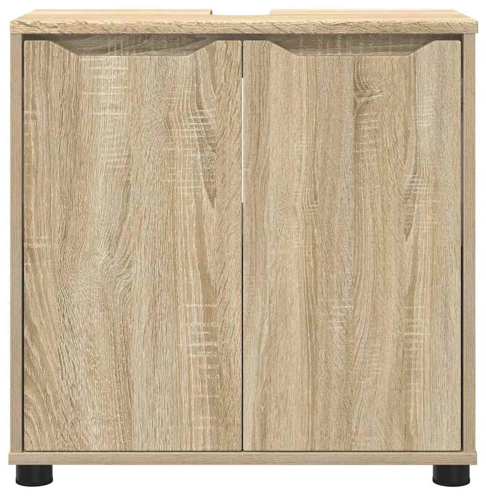 vidaXL Ντουλάπα νιπτήρα μπάνιου με ράφι Δρύς Sonoma 60 x 30 x 60 cm
