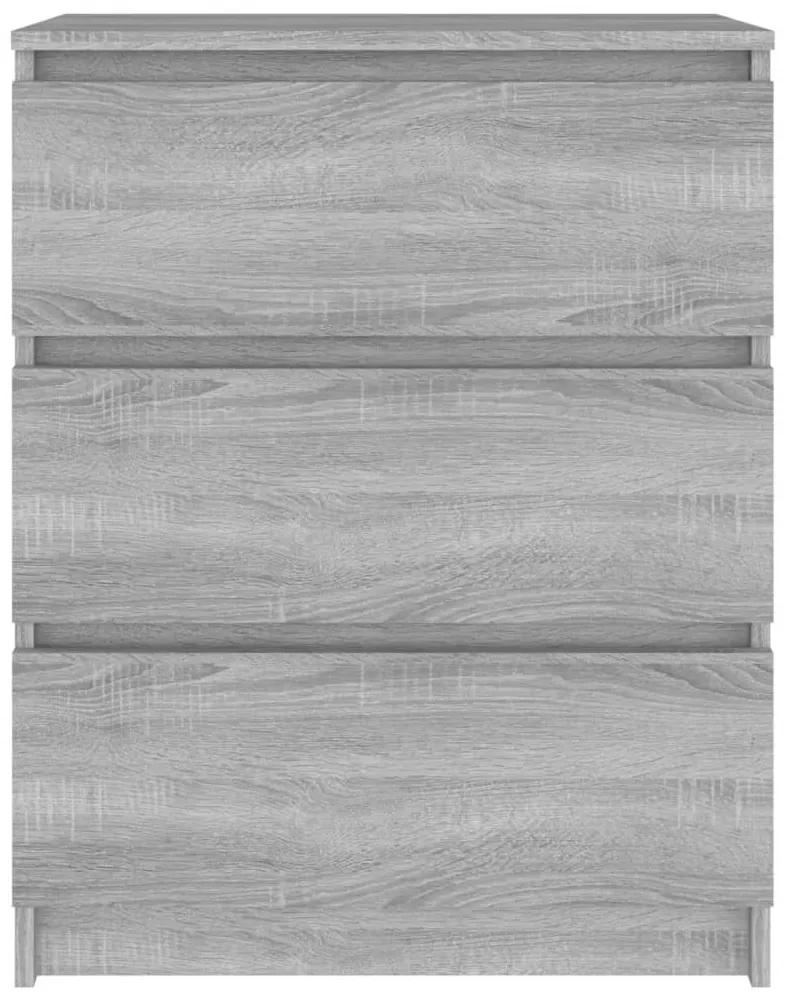 Συρταριέρα Γκρι Sonoma 60 x 35 x 76 εκ. από Επεξεργασμένο Ξύλο - Γκρι