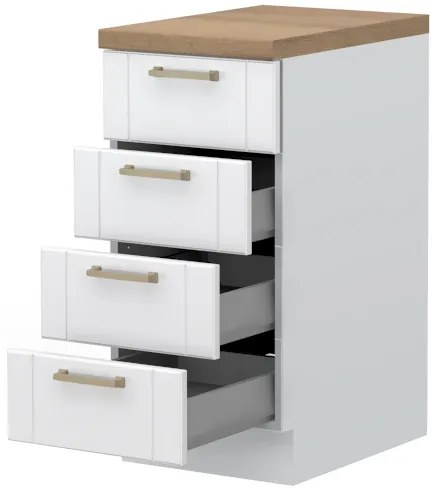 Επιδαπέδιο ντουλάπι Tahoma R-40-4MBOX-Λευκό ματ - 40.00Χ60.00Χ88.00cm