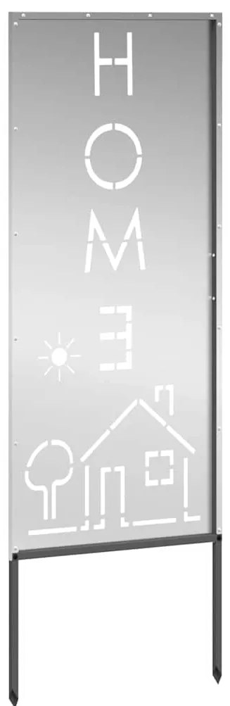 vidaXL Οθόνη Ιδιωτικότητας Κήπου Μαιανδρικό σχέδιο Ασημί 50 x 140 εκ