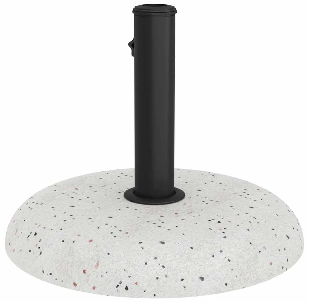 vidaXL Βάση ομπρέλας Λευκό και Μαύρο 45 x 45 x 40 cm